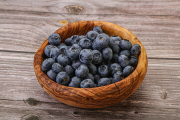 Ripe sweet tasty blueberries heap