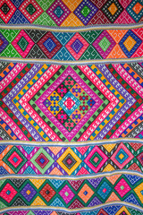 Traditional handmade weaving work, beautiful pattern.