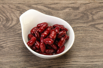 Canned red Kidney in the bowl