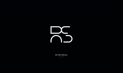 Alphabet letter icon logo RS