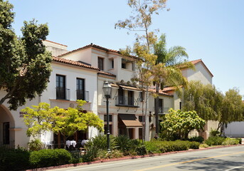 Historisches Bauwerk in der Downtown von Santa Barbara am Pazifik, Kalifornien