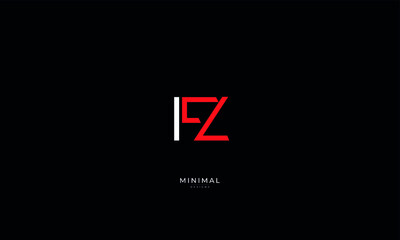 Alphabet letter icon logo FZ