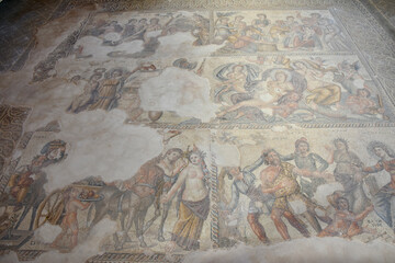 Large Reception Hall Floor Mosaic, Paphos Archaeological Park, Cyprus