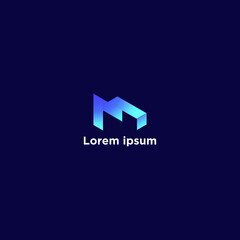 Abstract M Letter Logo Design