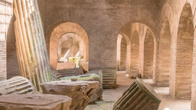 the ancient roman Flavian Amphitheater (Pozzuoli), Italy, Europe