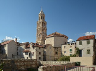 Fototapeta premium Diocletian was a Roman emperor who built a palace in Split, Dalmatia, Croatia, and today it forms about half of the old town