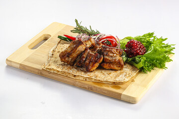 Grilled pork ribs barbecue