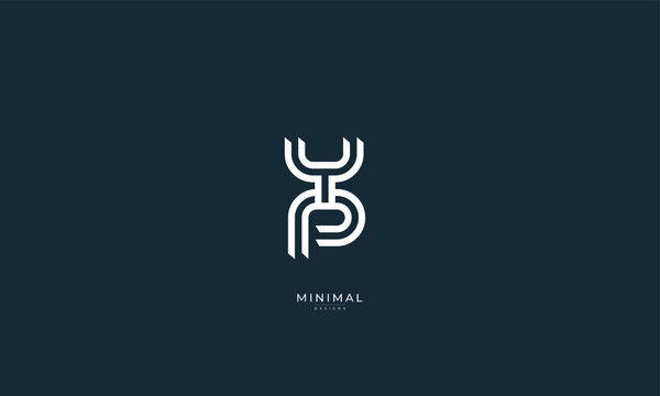 Alphabet letter icon logo YP