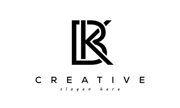 BK creative letter logo design vector