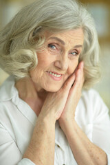 Portrait of smiling senior woman