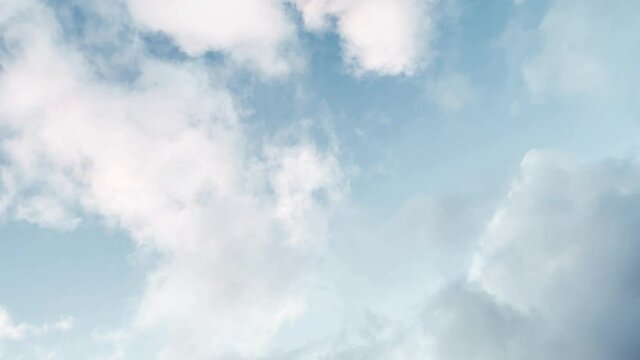 Blue sky, skyward panoramic view