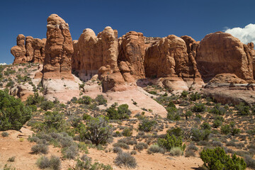 Rock Pinnacles at Garden of Eden in Arches