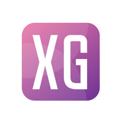 XG Letter Logo Design With Simple style