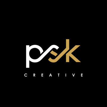 PSK Letter Initial Logo Design Template Vector Illustration