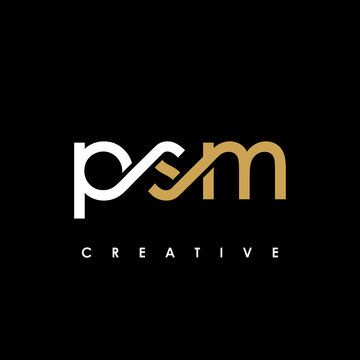 PSM Letter Initial Logo Design Template Vector Illustration