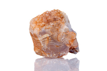 macro mineral stone Dolomite on a white background