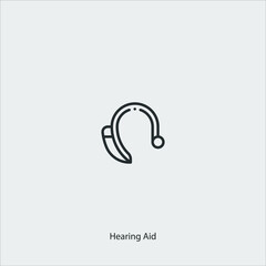 Naklejka premium hearing ai icon vector sign symbol
