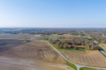 Agricultural production field the Caseyville Illinois on USA