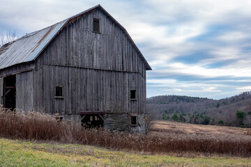 Old Barn in Field