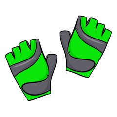 Fitness gloves, insulated on a white background. Vector illustration.