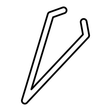 recommend clip art: Vector Tweezers Outline Icon Design