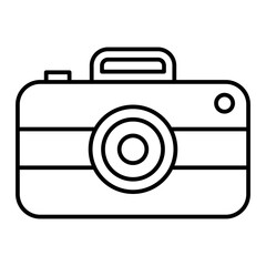 Vector Camera Outline Icon Design