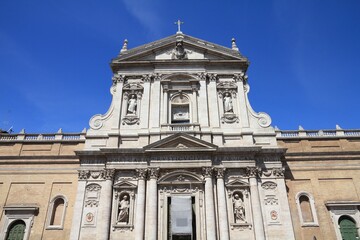 Fototapeta na wymiar Church of Saint Susanna at the Baths of Diocletian, Rome