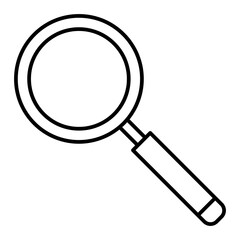 Vector Search Outline Icon Design