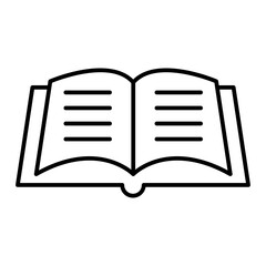 Vector Books Outline Icon Design