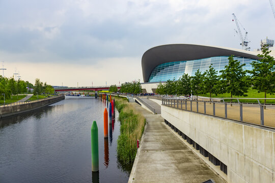 LONDON, UNITED KINGDOM - May 27, 2016: London Aquatics Centre