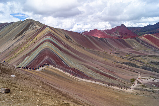 Vinicunca, or Winikunka, also called Montaña de Siete Colores, Montaña de Colores or Rainbow Mountain