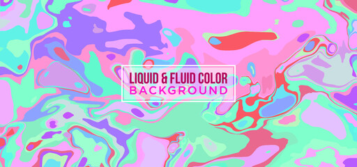 Liquify Fluid Color Banner background