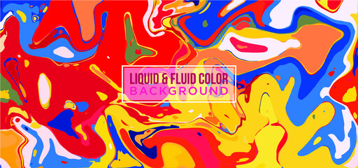 Liquify Fluid Color Banner background