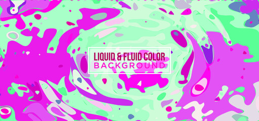Fototapeta na wymiar Liquify Fluid Color Banner background