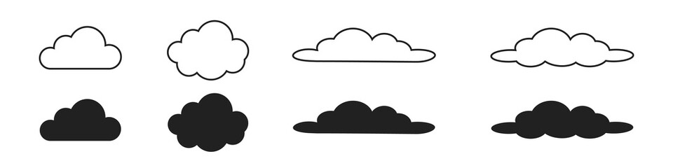 Clouds icon. cloud and meteorology concept. Vector illustration.