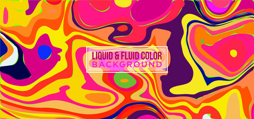 Liquify Fluid Color Banner background