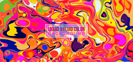 Liquify Fluid Color Banner background