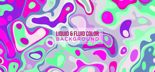 Liquify Fluid Color Banner background