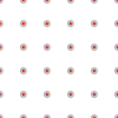 Witch seamless pattern with red eye ball