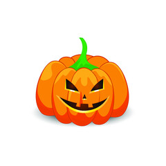 Halloween pumpkin isolated on a white background