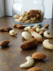 nuts on the table