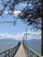 Steg am Chiemseee Hochformat