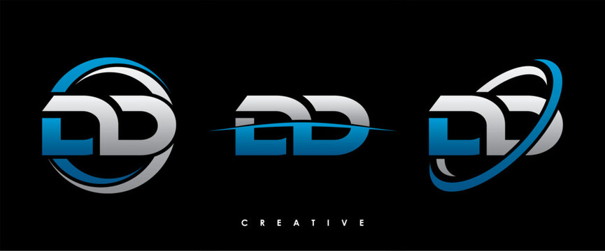 DD Letter Initial Logo Design Template Vector Illustration