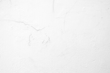 White Grunge Concrete Wall Texture Background with Stains and Cracks.