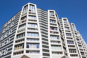 Modern apartment building in the center of Zaandam, Netherlands