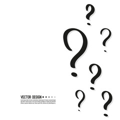 Hand drawn question mark.