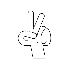 Fototapeta premium Hand icons. Hand gesture icon set of various shapes