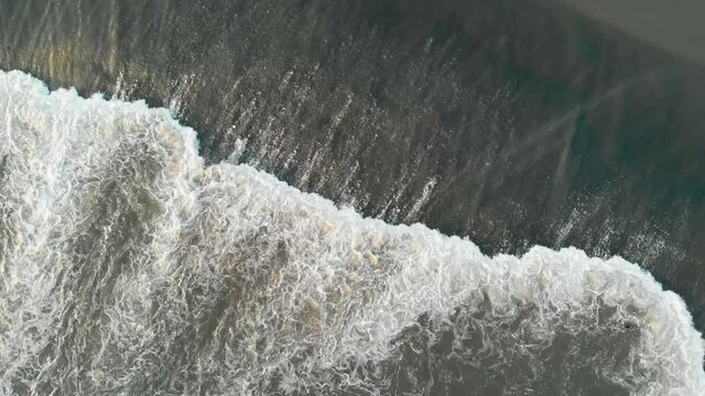 Drone point of view waterfall of Toledo. Castile-La Mancha, Spain