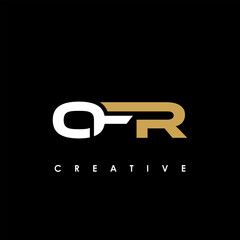 OFR Letter Initial Logo Design Template Vector Illustration