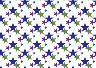 Blue and green stars. Seamless background for design.